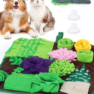 Mat for Dogs and Cats Succulent Small Pets Treat Toy Dog Enrichment Toys Dog Puzzle Slow Eating Mat Foraging Mat for Rabbit Pig Stress Relief Puppy Birthday Gift for Pet