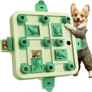 Dog Chess Puzzle Toy, Large Size, 3 Levels of Step-by-Step Challenge, Beginner to Advanced Slow Feeder & Mental Stimulation for Smart Dogs Enrichment Toys