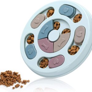 Dog Puzzle,Dogs Food Toys for IQ Training & Mental Enrichment,Dog Treat Puzzle(Blue)