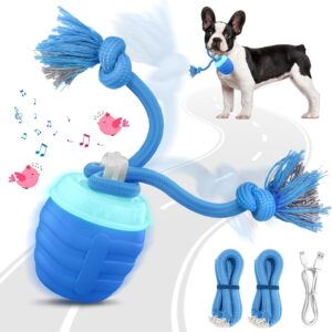 Interactive Dog Toys Ball, Motion Activated Dog Toy for Medium/Large Dogs, Wicked Balls for Boredom, Dogs Toy to Keep Them Busy(Blue)