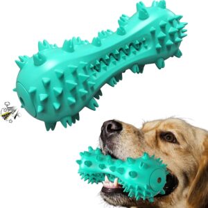Puppy Teething Chew Toys, Dog Toys for Aggressive Chewers, Indestructible Tough Durable Toothbrush Toys, Squeaky Interactive Dog Toy for Small Medium Large Breed